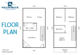 Willowbrook Townhome 1152 sq. ft. floor plan!